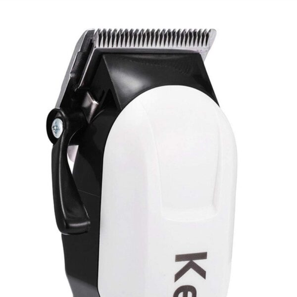 Men's Low Voice Rechargeable Hair Clipper Razor Trimmer [White] | LCD Display & Cordless Electric | Professional Shaver Beard Trimmer | Grooming & Shaving Machine | Haircut Trimmer Cutter - Image 4