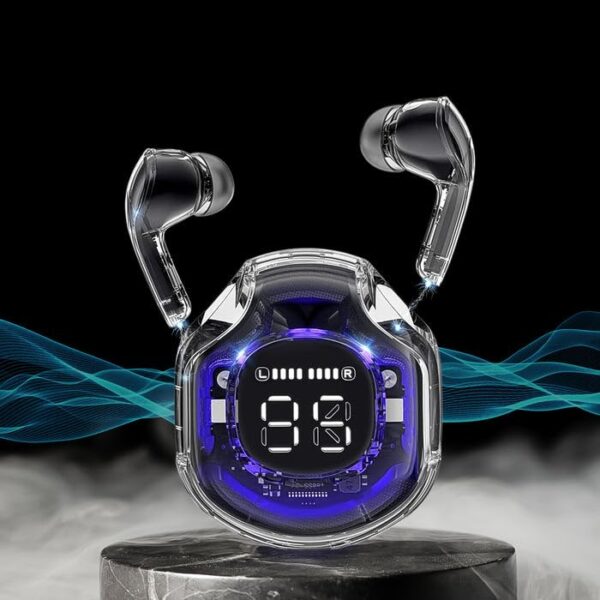 ULTRAPODS PRO Wireless Bluetooth 5.3 Earbuds | in-Ear Design with Microphone, 200mAh Battery for Long Playtime | Noise Isolation, Clear Audio, and Comfortable Fit for Music, Calls, and Gaming - Image 3