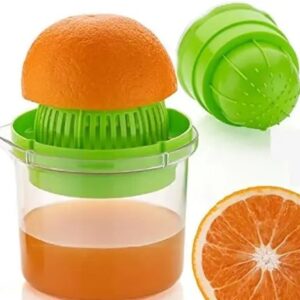 Pack Of 2)Small Nano 2 in 1 Hand Press Manual Juicer, Fruits Juicer, Fruit Juicer for Orange, Manual Juicer for Fruits, Hand Juicer, Fruit juicer Special for Orange, Lemon, Grapes.