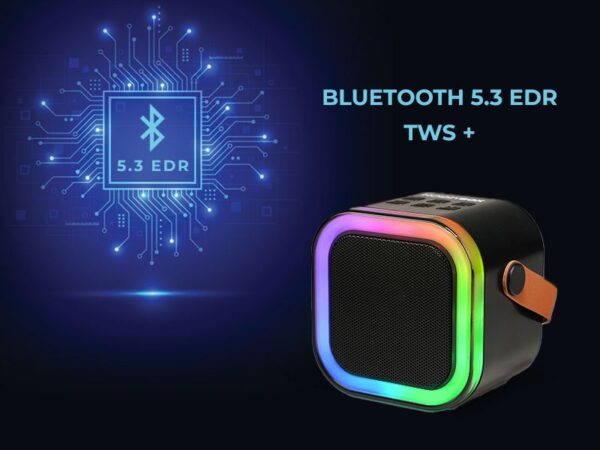 Rechargeable Karaoke Mic with Speaker for Singing | Wireless Mini Portable Bluetooth Speaker with Microphone & LED Lights | Cute Birthday Gift for Kids Musical Toys for Boys, Girls and Adults - Image 4