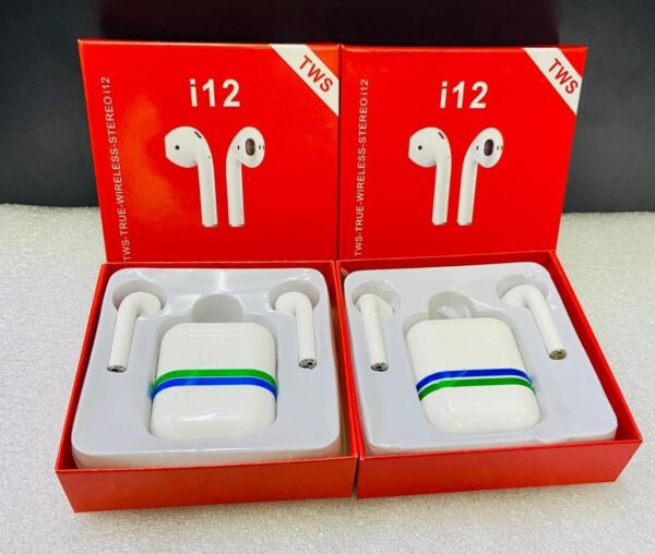 Bluetooth Earbuds I12 5.0 - Wireless with Premium Sound Quality, Touch Control, Long Battery Life, Noise Reduction, and Ergonomic Design, Mic and Bluetooth. - Image 2
