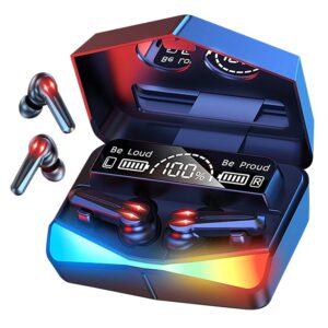 M28 Wireless Earbuds TWS Bluetooth 5.1 Earphones Touch Control Headphones Microphone Mirror Screen LED Display HD Sound & Stable Connection