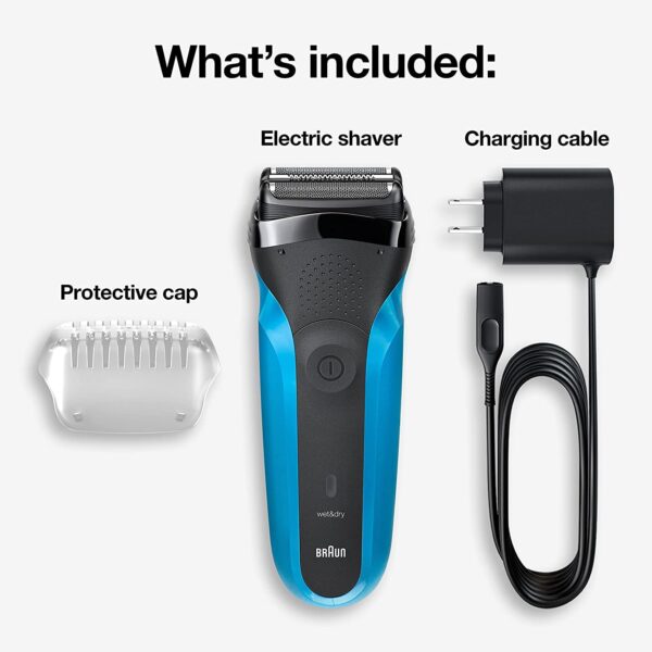 Braun Series 3 310s Wet & Dry Electric Shaver for Men/Rechargeable, Sensitve shave for Skin Comfort cordless, 5 combs for 1-7mm beards/stubbles,... - Image 11