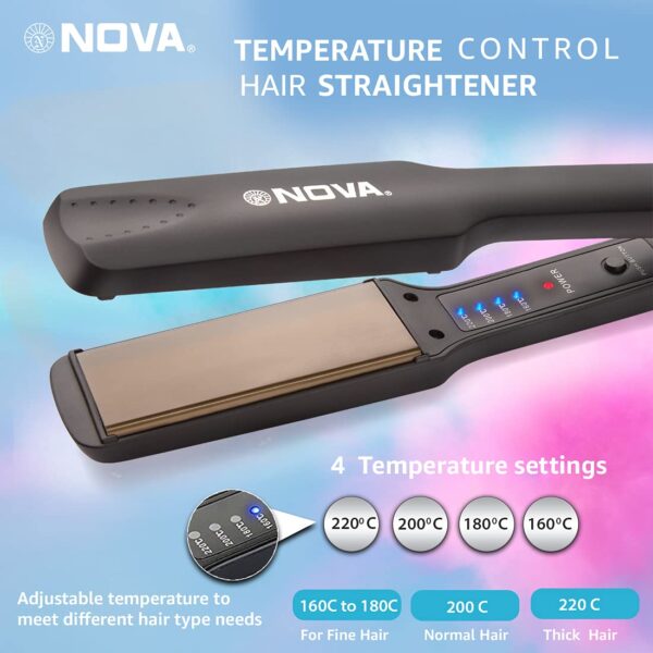 NHS 860 Hair Straightener (Black) - Image 6