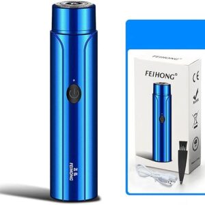 Mini Shaver Pocket Portable Electric Shave – USB Rechargeable Wet & Dry Shaver – Waterproof Travel Hair Removal Electric Shaver for Men Women