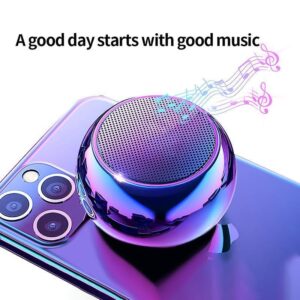 M4 Wireless Portable Bluetooth Mini Speaker Bass Loud Sound HiFi Music 1.25 Inch BT Metal Mini Outdoor Gift Speaker
