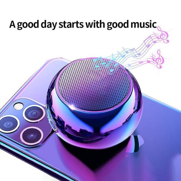 M4 Wireless Portable Bluetooth Mini Speaker Bass Loud Sound HiFi Music 1.25 Inch BT Metal Mini Outdoor Gift Speaker - Image 5