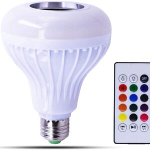 LED Music Bulb Speaker |Multicolour |Changing LED Light Bulb with Built-in Stereo Speaker Connected by Bluetooth/Wireless (Pack of 1)