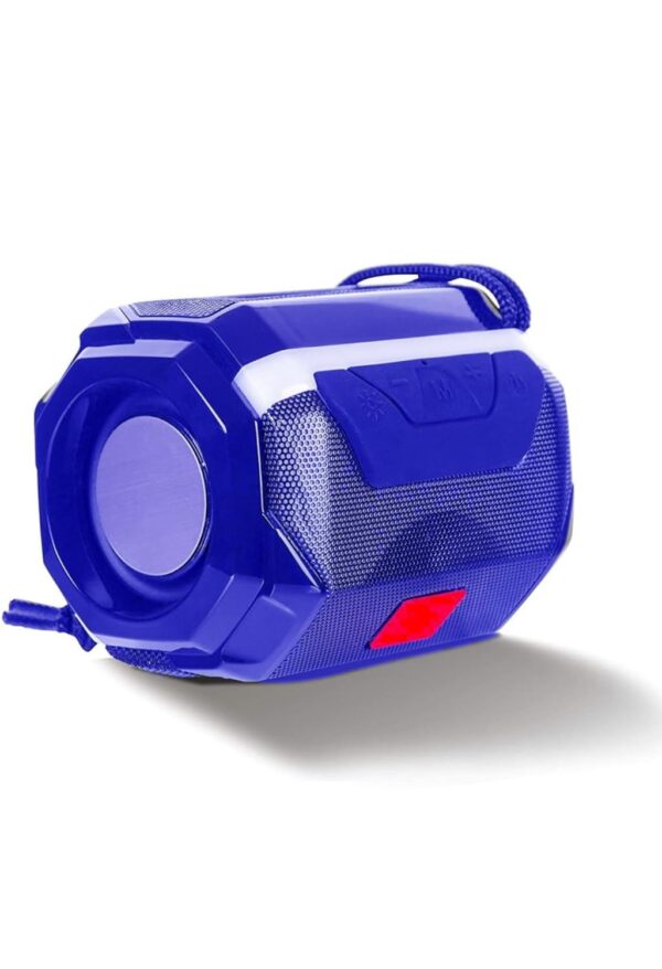 Bluetooth Speakers 5W Bluetooth Deep Bass Speaker with Upto 6 Hours Playback Blutooth v5.0 & IPX5 with Light Function (Blue)