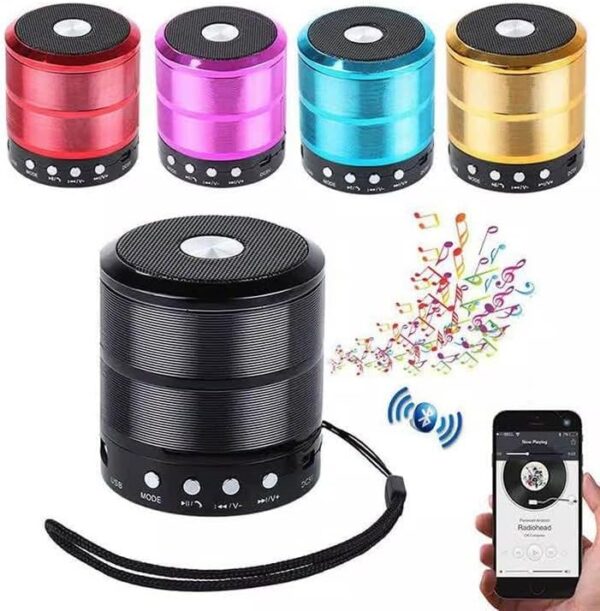 Mini Speaker City Collection WS-887 Mini Bluetooth Speaker Mini Bluetooth Sound Box Wireless Portable Bluetooth Speaker TF-Card Supported - Image 3