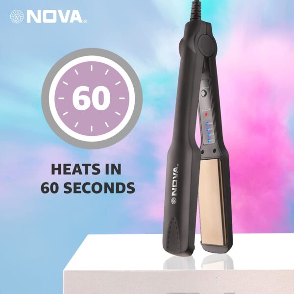NHS 860 Hair Straightener (Black) - Image 2