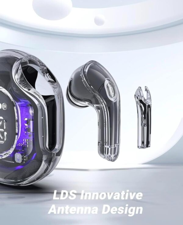 ULTRAPODS  PRO Wireless Bluetooth 5.3 Earbuds | in-Ear Design with Microphone, 200mAh Battery for Long Playtime | Noise Isolation, Clear Audio, and Comfortable Fit for Music, Calls, and Gaming - Image 6