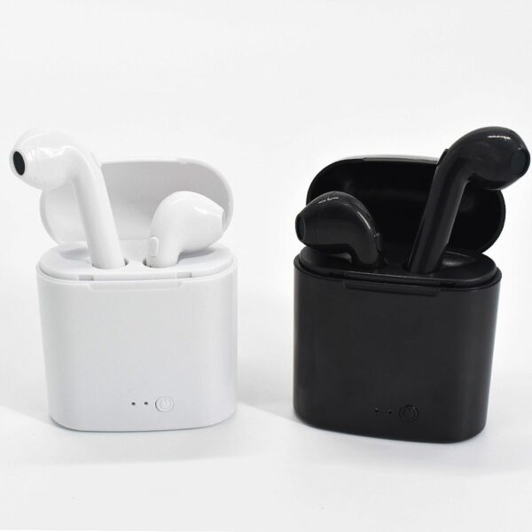 i7 Wireless Earbuds With Charging Box Bluetooth  (BLACK, True Wireless) - Image 3