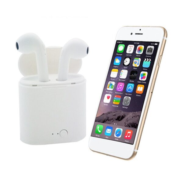 i7 Wireless Earbuds With Charging Box Bluetooth  (BLACK, True Wireless) - Image 5
