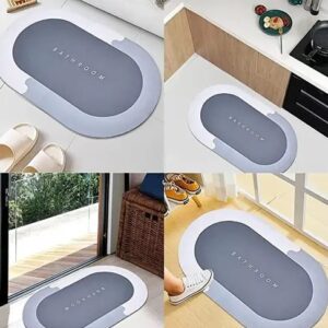 Bathroom mat, Door Mat, Floor Mat, Bath Mat, Doormat, Bathroom Carpet | Non Slip mat for Bathroom Cushion Mat Super Absorbent Soft Carpet, Quick Dry Dirt Barrier for Home, Office (pack of 2PCS MULTI COLOR)