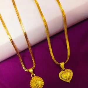 K-2 Premium Quality Brass Gold Plated Chain& Necklaces