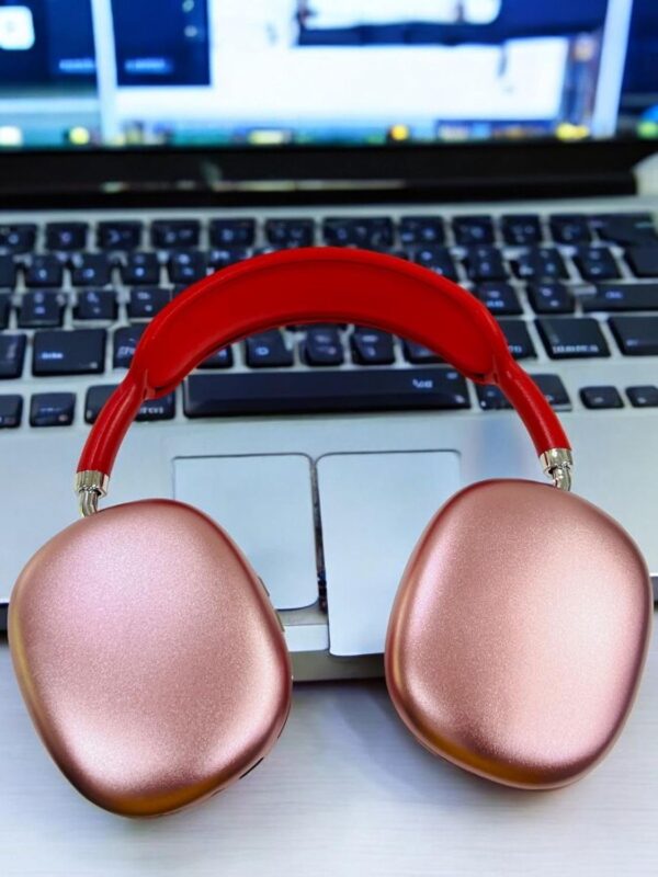 P9 Headphones Wireless | Bluetooth Wireless Over Ear Headphones with Mic 13 Hrs Playtime, 40mm Driver Supreme/Soft Sound | Soft Ear Cushions Lightweight Design Headphones | Red - Image 4