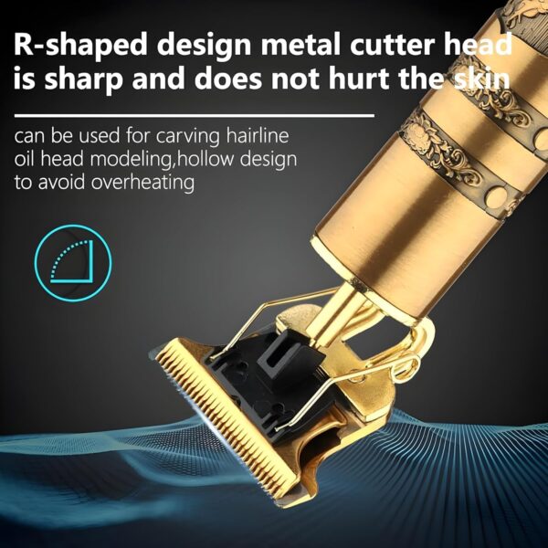 trimmer Men, Beard Trimmer for Men, Professional Hair Clipper, Cordless Electric Shaver for Beard, Hair, Mustache, and Face, Zero Gapped T-Blade... - Image 9