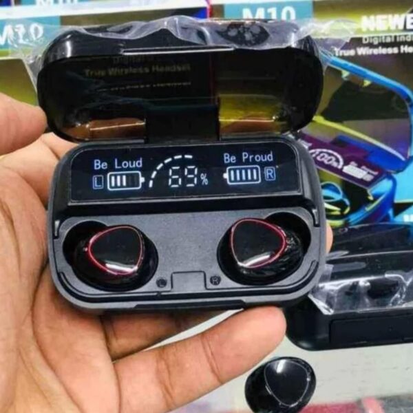 M10 Wireless Earbuds Bluetooth 5.1 TWS Earphones Full Touch Control Headphones Built-in Microphone Immersive Sound Quality Ensure Fast Stable & Auto Connection Smart LED Headset Sports Bud - Image 5
