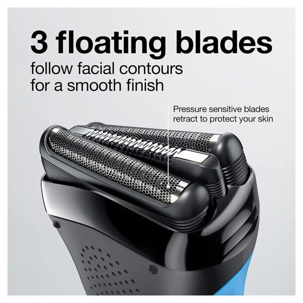 Braun Series 3 310s Wet & Dry Electric Shaver for Men/Rechargeable, Sensitve shave for Skin Comfort cordless, 5 combs for 1-7mm beards/stubbles,... - Image 9