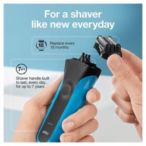 Braun Series 3 310s Wet & Dry Electric Shaver for Men/Rechargeable, Sensitve shave for Skin Comfort cordless, 5 combs for 1-7mm beards/stubbles,…