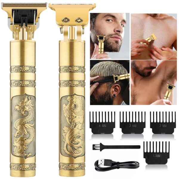 trimmer Men, Beard Trimmer for Men, Professional Hair Clipper, Cordless Electric Shaver for Beard, Hair, Mustache, and Face, Zero Gapped T-Blade...