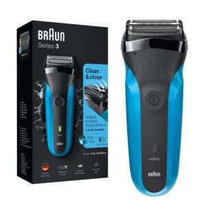 Braun Series 3 310s Wet & Dry Electric Shaver for Men/Rechargeable, Sensitve shave for Skin Comfort cordless, 5 combs for 1-7mm beards/stubbles,…