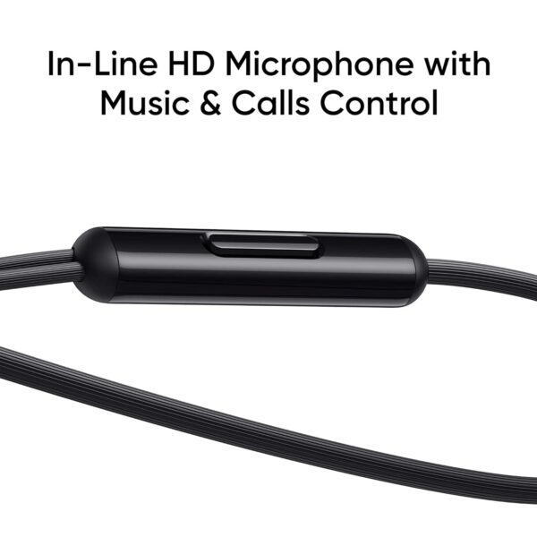 realme Buds Classic Wired in Ear Earphones with Mic (Black) - Image 7