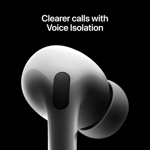 Air Pods Pro  Wireless Earbuds, Bluetooth Headphones, Active Noise Cancellation, Hearing Aid Feature, Transparency, Personalized Spatial Audio, High-Fidelity Sound WITH COVER CASE - Image 3