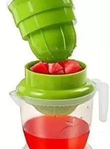 Pack Of 2)Small Nano 2 in 1 Hand Press Manual Juicer, Fruits Juicer, Fruit Juicer for Orange, Manual Juicer for Fruits, Hand Juicer, Fruit juicer Special for Orange, Lemon, Grapes.