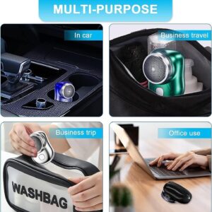 Rechargeable Mini Electric Shaver for Men, Portable Beard Shaving Machine Pocket Beard Trimmer Electric Razor for Unisex, USB Rechargeable Multipurpose Hair Shavers Trimmer Tool (Multicolor)