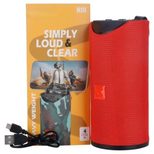 TG113 (Portable Bluetooth Speaker) Dynamic Thunder Sound with High Bass & Mobile Stand 10 W Bluetooth Speaker,  Red Stereo Channel