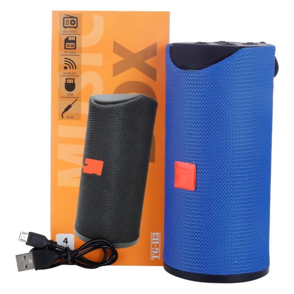 TG113 (Portable Bluetooth Speaker) Dynamic Thunder Sound with High Bass & Mobile Stand 10 W Bluetooth Speaker (Blue, Stereo Channel) - Image 3