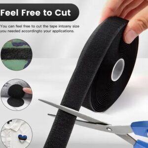 Prishva Self Adhesive Hook and Loop Tape, Velcro Tapes, Mosquito net Mounting Tape For Office use, Photo Frames, Multipurpose double-sided Adhesive Hook Loop Tape for Crafting & Wall Hanging (5M x 25mm)