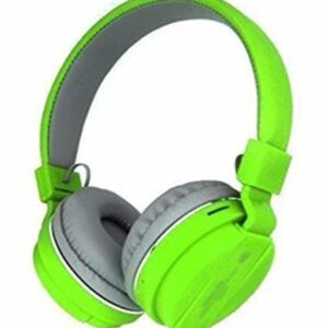 Wireless SH12 Bluetooth Headphones with Microphone, Over-Ear,  GREEN and Grey