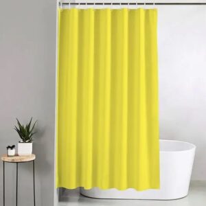 shower curtain with hook 12 pieces – Yellow