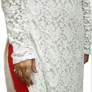 Net Embroiderd Stright Kurti
