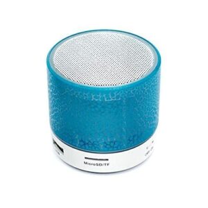 Mini Portable Wireless Bluetooth Speaker with Smart LED Light, for MP3 Music Player,connectivity SD Card, All Smartphone, Multicolor