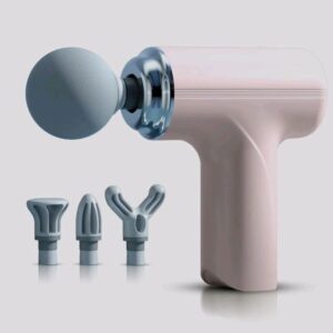 Mini Massage Gun Deep Tissue Portable 6 Speeds Handheld Muscle Massager with 4 Massage Heads 1800mAh Battery And Type-C Charging for Muscle Pain Relief Recovery pink
