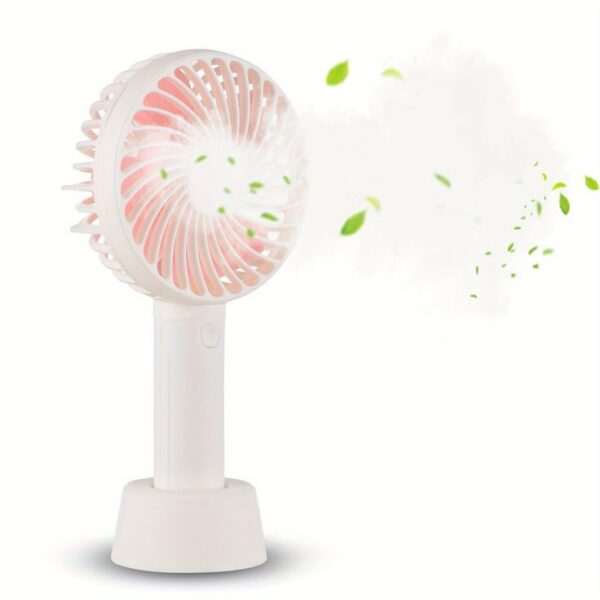 Mini Portable Hand Fan – Powerful Brushless Motor, 3-Speed Large Blades, Noise-Cancelling, 1500mAh USB Rechargeable Battery (Up to 6Hrs) – Ideal for Kitchen, Makeup, Travel (White, X3) - Image 5