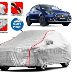 Car Cover For Maruti Suzuki Swift Dzire 100% Fully Waterproof Dzire Car Cover Durable – Triple Stitched Elastic Grip with Mirror Pocket