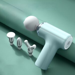 Mini Massage Gun Deep Tissue Portable 6 Speeds Handheld Muscle Massager with 4 Massage Heads 1800mAh Battery And Type-C Charging for Muscle Pain Relief Recovery
