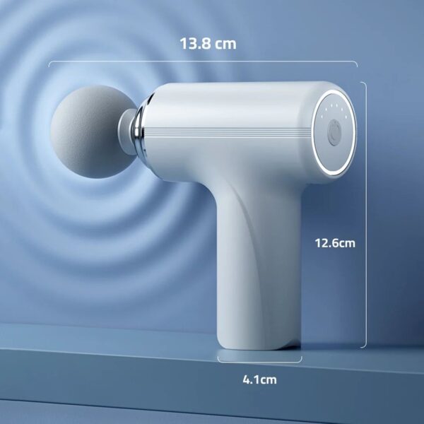 Mini Massage Gun Deep Tissue Portable 6 Speeds Handheld Muscle Massager with 4 Massage Heads 1800mAh Battery And Type-C Charging for Muscle Pain Relief Recovery - Image 6