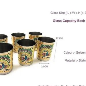 Serving Glass home décor gift (Set 6)