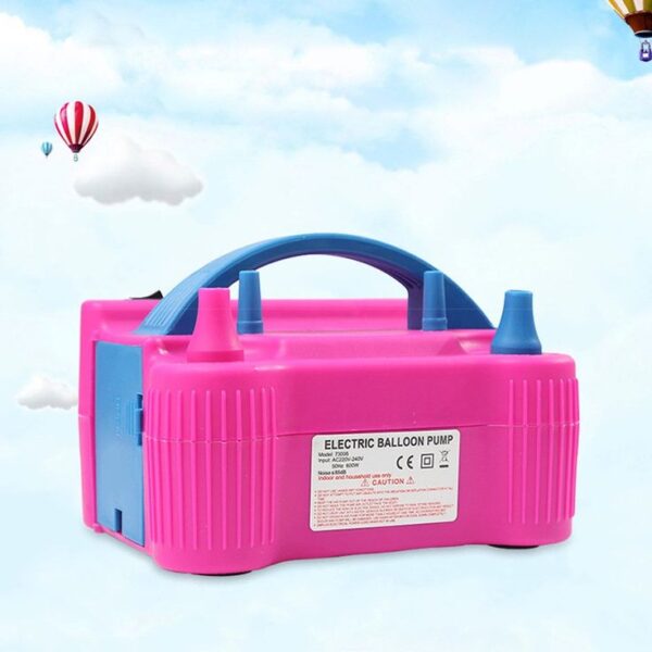 Portable Balloon Pump | Balloon Blower Inflator Machine Ideal for Party Decorations Wedding Parties - Pink, Free 1pc Tying Tool - Image 4