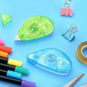 Double Sided Tape Roller, Adhesive Scrapbooking Glue Tape, Adhesive Tape Dispenser Runner for Crafts and Arts Projects, Photo Tape for Scrapbooking (Pack of 1)