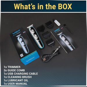 VGR V-055 Professional Hair Trimmer Corded & Cordless Runtime: 120 min Trimmer for Men (Black, Green)