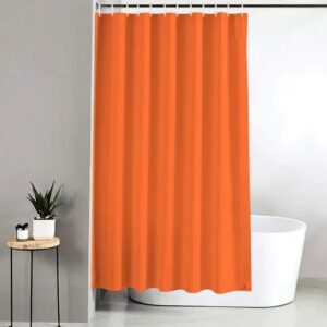 shower curtain with hook 12 pieces – Orange
