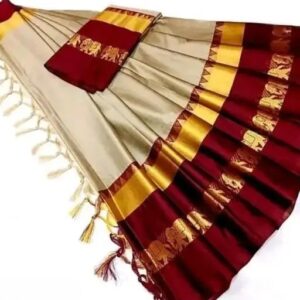 Royal Hathi Saree Aishani Ensemble Cotton Silk Sarees