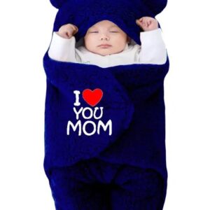 BRANDONN Baby Sleeping Bag Newborn Hooded Swaddle Security Wrap Bag For Baby Boys And Baby Girls